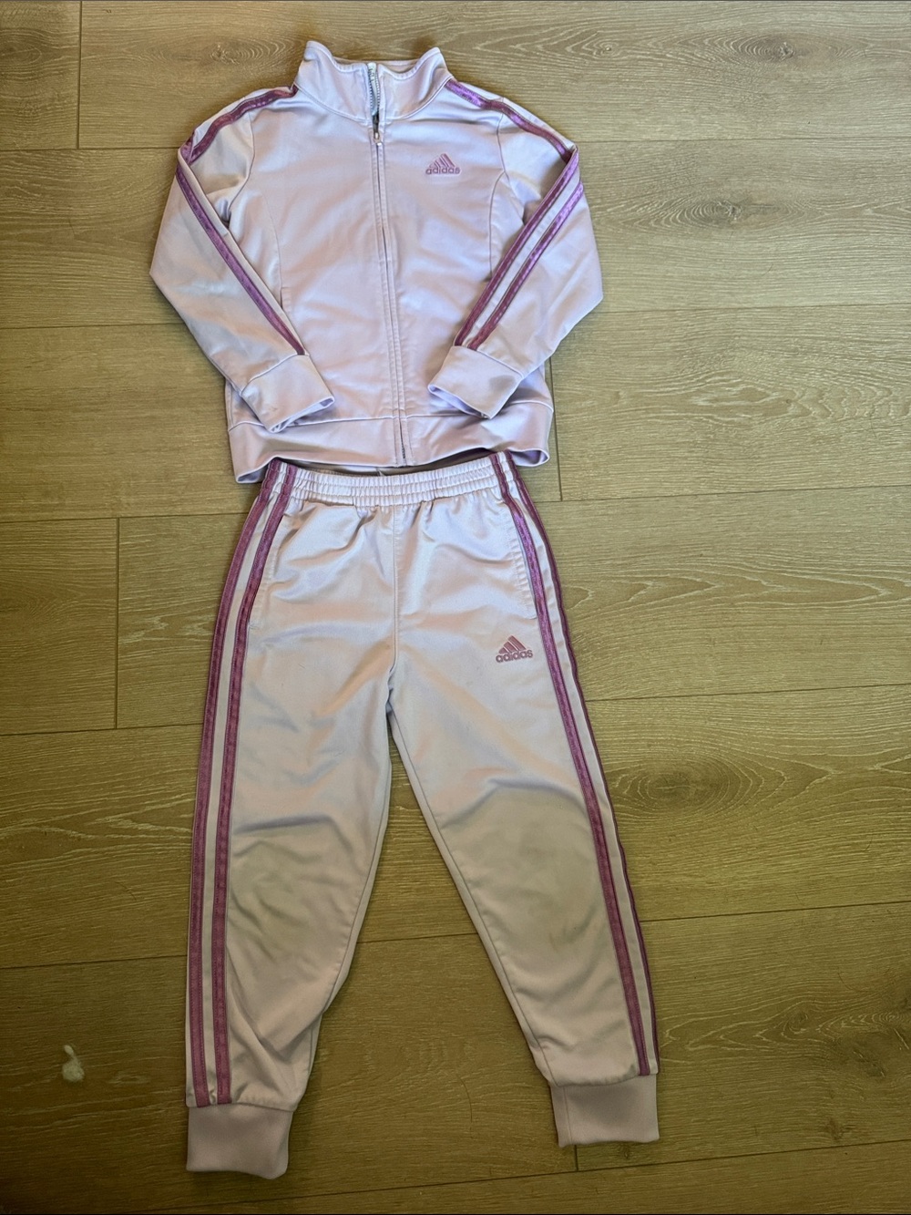 adidas Light Purple track suit for girls